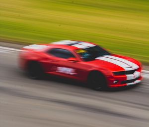 Preview wallpaper car, sports car, speed, movement, motion blur