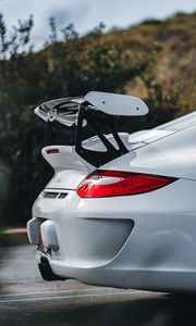Preview wallpaper car, sports car, spoiler, white