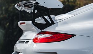 Preview wallpaper car, sports car, spoiler, white