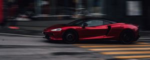 Preview wallpaper car, sports car, supercar, red, street, speed