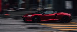 Preview wallpaper car, sports car, supercar, red, street, speed