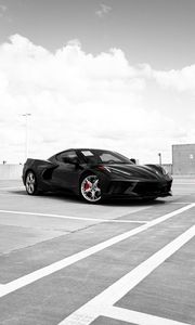 Preview wallpaper car, sports car, supercar, black, side view