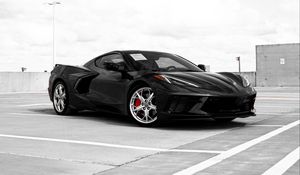 Preview wallpaper car, sports car, supercar, black, side view