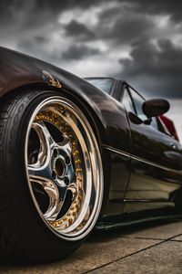 Preview wallpaper car, sports car, wheel, bottom view, black