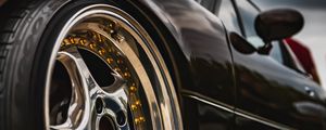 Preview wallpaper car, sports car, wheel, bottom view, black