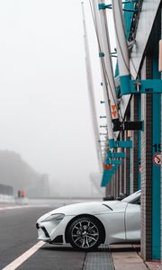 Preview wallpaper car, sports car, white, track