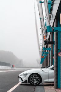 Preview wallpaper car, sports car, white, track