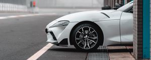 Preview wallpaper car, sports car, white, track