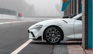 Preview wallpaper car, sports car, white, track