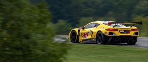 Preview wallpaper car, sports car, yellow, tuning, speed