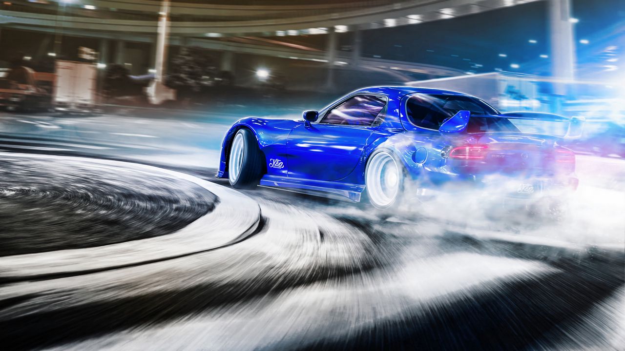 Wallpaper car, sportscar, drift, speed, racing