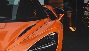 Preview wallpaper car, sportscar, orange, supercar, front view