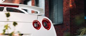 Preview wallpaper car, sportscar, spoiler, rear view, headlight