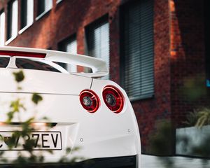 Preview wallpaper car, sportscar, spoiler, rear view, headlight