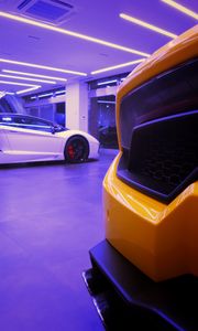 Preview wallpaper car, sportscar, supercar, yellow, white