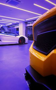 Preview wallpaper car, sportscar, supercar, yellow, white