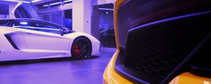 Preview wallpaper car, sportscar, supercar, yellow, white