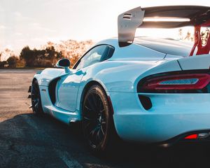 Preview wallpaper car, sportscar, white, sports, side view