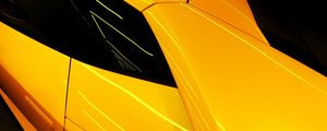 Preview wallpaper car, sportscar, yellow, form, lines