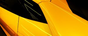 Preview wallpaper car, sportscar, yellow, form, lines