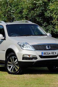 Preview wallpaper car, ssangyong, 2014, white, rexton