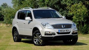 Preview wallpaper car, ssangyong, 2014, white, rexton