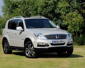 Preview wallpaper car, ssangyong, 2014, white, rexton