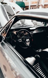 Preview wallpaper car, steering wheel, interior