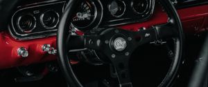 Preview wallpaper car, steering wheel, interior, speedometer