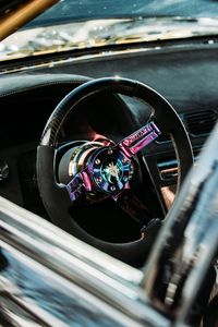 Preview wallpaper car, steering wheel, salon, tuning, retro