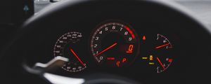Preview wallpaper car, steering wheel, speedometer, salon