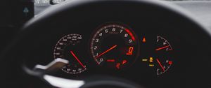 Preview wallpaper car, steering wheel, speedometer, salon