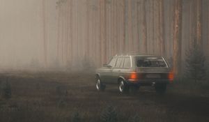 Preview wallpaper car, suv, fog