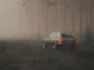 Preview wallpaper car, suv, fog