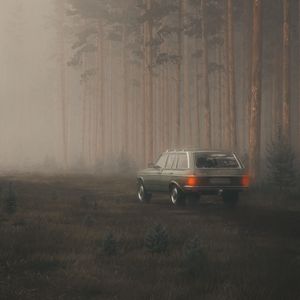 Preview wallpaper car, suv, fog