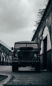 Preview wallpaper car, suv, jeep, gray, front view