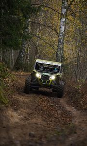 Preview wallpaper buggy, suv, rally, trail, forest