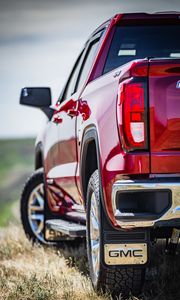 Preview wallpaper car, suv, red, headlight