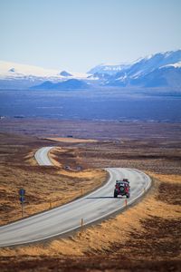 Preview wallpaper car, suv, road, winding