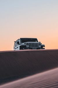 Preview wallpaper car, suv, sand, desert