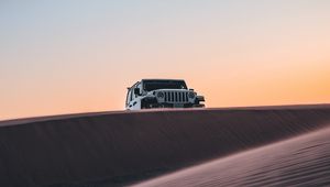 Preview wallpaper car, suv, sand, desert