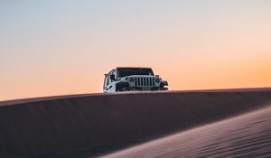 Preview wallpaper car, suv, sand, desert