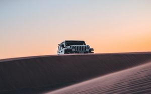 Preview wallpaper car, suv, sand, desert
