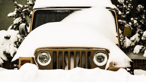 Preview wallpaper car, suv, snow
