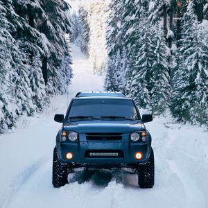 Preview wallpaper car, suv, winter, snow, offroad