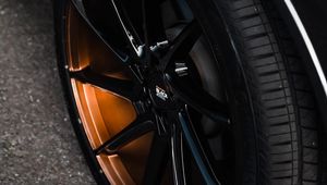 Preview wallpaper car, wheel, black, disk