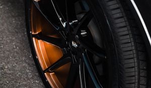 Preview wallpaper car, wheel, black, disk