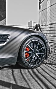 Preview wallpaper car, wheel, side view