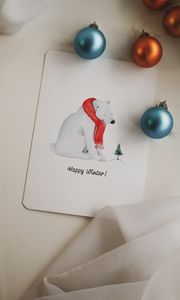 Preview wallpaper card, baubles, decoration, new year, christmas