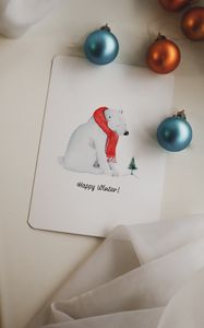 Preview wallpaper card, baubles, decoration, new year, christmas